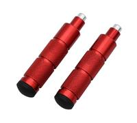 ZCPOPKNHNZ Para Universal CNC Aluminio M8 Motocicleta Bicicleta ATV Scooter Dirt Bike Reposapiés Pedales(ROJO)
