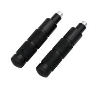 ZCPOPKNHNZ Para Universal CNC Aluminio M8 Motocicleta Bicicleta ATV Scooter Dirt Bike Reposapiés Pedales(NEGRO)