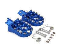 ZCPOPKNHNZ Reposapiés Moto Universal CNC Colorido Para CRF XR 50 70 110 M2R SDG DHZ SSR Pit Bike(Azul)
