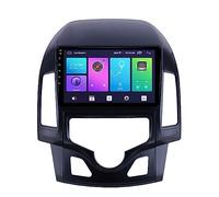 ZCRKEJI Android Car Stereo GPS Sat Nav para HYUND-AI I30 2007-2011 AT 2 DIN Radio Navegación GPS IPS Pantalla táctil Reproductor Multimedia Soporte 4G Carplay SWC WiFi Mirror Link DSP BT(Tamaño:4 Cor