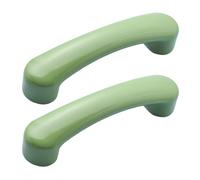 zcru004 Cerámica Tiradores para Armario Cajones Manijas Tiradores para Muebles Manija de Puerta Perilla Picaportes 2 Piezas (Green)