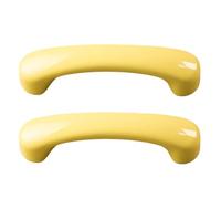zcru004 Cerámica Tiradores para Muebles Maniglia per Porta Cabinet Maniglia Tiradores para Armario Pomos Perilla Picaportes 2 Piezas (Yellow,Hole distance 96mm)