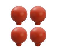 zcru004 Tiradores para Muebles Lega di Zinco Tiradores para Armario Maniglia per Porta Cajones Manijas Pomos Perilla Picaportes Naranja 4 Piezas (Single Hole)