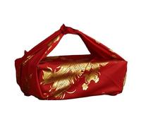 ZCSJD 6 paños de envoltura Furoshiki reutilizables de 80/90 cm para decoración china roja pequeña japonesa para envolver regalos, bufanda cuadrada, paño de envoltura Bento