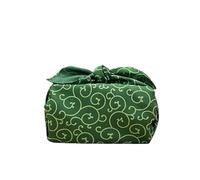 ZCSJD 90 x 90 cm, 10 unidades de tela verde reutilizable Furoshiki pequeña japonesa para envolver regalos, bufanda cuadrada, paño de envoltura Bento