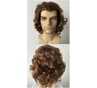 ZCSLD Alrededor de 40 CM Verde/Marrón Rizado Falso Peluca de Cosplay del Pelo Pelucas de Fiesta Diaria Halloween Cosplay Decoración de Halloween