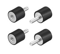 ZCSOWE M6 Macho Hembra Goma Soportes, Vibración Aisladores, Amortiguador 25mm x 20mm 4 Piezas
