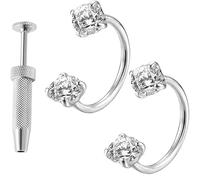 ZCSXK Nasal De Herradura,Joyería Piercing Oreja,Aro Pendiente De Joyería Para La Nariz - Para Viaje Cita Boda Baile Evento Hélix Septum Oreja
