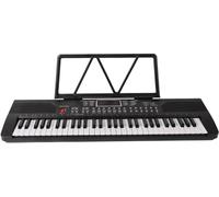 ZCSYWV Piano de teclado portátil, piano de teclado de 61 teclas, piano eléctrico profesional con soporte para principiantes, reducción de ruido, sonido claro, piano musical para regalo de enseñanza