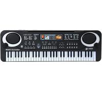 ZCSYWV Piano de teclado portátil, teclado electrónico digital de 61 teclas, piano electrónico, regalo para niños, instrumento musical, teclado musical profesional