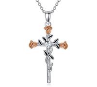 ZCVFROY Cross Evil Eye Hebrew Chai Moon Sun Claddagh Anchor Compass Stethoscope Tennis Racket Ballerina Mother Pendant Necklaces Jewellery s for Women Girls