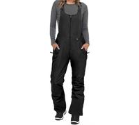 ZCXCsfp Overol de esquí impermeable para mujer, estilo casual, holgado, sin mangas, pantalones largos con peto, pantalones de esquí con aislamiento esencial, Negro, L