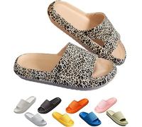 ZCXCsfp Pantuflas Cloud Sliders para mujeres y hombres, pantuflas de nube súper suaves para el hogar, suela gruesa antideslizante, de secado rápido, estilo puntera abierta, deslizadores de almohada