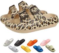 ZCXCsfp Pantuflas Cloud Sliders para mujeres y hombres, pantuflas de nube súper suaves para el hogar, suela gruesa antideslizante, de secado rápido, estilo puntera abierta, deslizadores de almohada