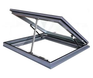 ZCXMNL Claraboyas For Techo De Solárium, Claraboya con Elevador Gas, Vidrio Templado Doble Acristalamiento, Apertura Eléctrica Control Remoto(L90xW50cm)