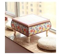 ZCXMNL Mesa De Centro Bambú con Espacio Almacenamiento, Tatami Estilo Japonés Simple, Ventanal, Balcón, Baja Perfecta For Los Amantes(58x58x28cm)