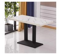 ZCXMNL Mesa de Centro Cuadrada for 2-4 Personas, mesas negociación Comedor Madera, for Bar exposición Informal, recepción, Tienda, té con Leche(F,120x60x75cm)