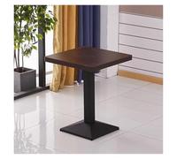 ZCXMNL Mesa de Centro Cuadrada for 2-4 Personas, mesas negociación Comedor Madera, for Bar exposición Informal, recepción, Tienda, té con Leche(D,60x60x75cm)