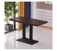 ZCXMNL Mesa de Centro Cuadrada for 2-4 Personas, mesas negociación Comedor Madera, for Bar exposición Informal, recepción, Tienda, té con Leche(D,120x60x75cm)