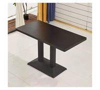 ZCXMNL Mesa de Centro Cuadrada for 2-4 Personas, mesas negociación Comedor Madera, for Bar exposición Informal, recepción, Tienda, té con Leche(B,120x60x75cm)