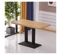 ZCXMNL Mesa de Centro Cuadrada for 2-4 Personas, mesas negociación Comedor Madera, for Bar exposición Informal, recepción, Tienda, té con Leche(C,120x60x75cm)