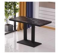 ZCXMNL Mesa de Centro Cuadrada for 2-4 Personas, mesas negociación Comedor Madera, for Bar exposición Informal, recepción, Tienda, té con Leche(E,120x60x75cm)