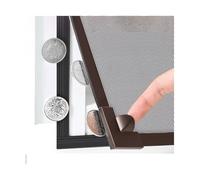 ZCXMNL Pantalla Magnética Ajustable For Ventana, Tamaño Máximo, Compatible con Cualquier Tamaño Pequeño, con Marco Negro, Malla Ignífuga, Ranura For Tarjeta, 64 Tamaños(200x270cm)