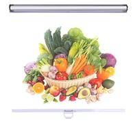 ZCXMNL Persianas Enrollables De Plástico Porosas For Refrigerador Conservación Alimentos Cortina Transpirable Transparente Fácil Instalación(W105xH150cm)