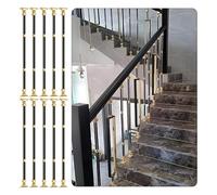 ZCXMNL Poste De Barandilla Escalera, Elegante Columna Balaustres Decorativos, Remodelación Repuesto, Aleación Aluminio Y Magnesio, For Cubierta, Balcón(A,10PCS)