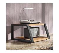 ZCXMNL Reproductor De CD con Soporte Multimedia AV De 2.3.4 Niveles, Gabinete De Almacenamiento Moderno, Estantes For Consola De Juegos con Bastidor De Audio, Marco Metálico(Natural,H35cm)