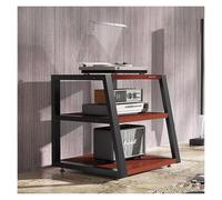 ZCXMNL Reproductor De CD con Soporte Multimedia AV De 2.3.4 Niveles, Gabinete De Almacenamiento Moderno, Estantes For Consola De Juegos con Bastidor De Audio, Marco Metálico(Brown,H60cm)