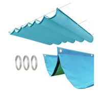 ZCXMNL Toldo Vela De Sombra Onda Retráctil Paño Pérgola Impermeable Jardín Al Aire Libre Patio Protector Solar 95% Bloque UV con Cuerda For Exteriores Arena(3x4m)