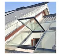 ZCXMNL Ventana De Pozo De Iluminación De Techo Plano Inclinado For Ático Interior, Ventana De Techo con Claraboya, Claraboyas De Sótano, Marco De Aleación De Aluminio(60x100cm)