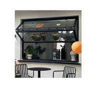 ZCXMNL Ventana Plegable De Aleación De Aluminio, Empotrada, Vertical con Vidrio Reforzado De 5 Mm.((WXH) 110x90cm)