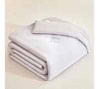 ZCXRYFL EdredóN Fresco De Verano Colcha Fino Y Transpirable Quilt Lavable, para Manta De Sofá Pausa para El Almuerzo/Noches Calurosas, PoliéSter Y AlgodóN De Punto(King: 200X230cm,Grey)