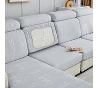 ZCXRYFL Funda De Sofá Estampada Cubre Respaldo 1 2 3 4 Plazas Fundas De CojíN De Asiento De Sofá Protector De Asiento Universal En Forma De L U, Individual Couch Cover(L: 95-135cm- W: 65-95cm,Gray 2)