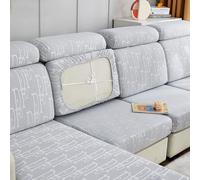 ZCXRYFL Funda De Sofá Estampada Cubre Respaldo 1 2 3 4 Plazas Fundas De CojíN De Asiento De Sofá Protector De Asiento Universal En Forma De L U, Individual Couch Cover(L: 65-95cm- W: 20-35cm,Gray 3)