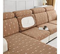 ZCXRYFL Funda De Sofá Estampada Cubre Respaldo 1 2 3 4 Plazas Fundas De CojíN De Asiento De Sofá Protector De Asiento Universal En Forma De L U, Individual Couch Cover(L: 150-190cm- W: 50-65cm,Camel)