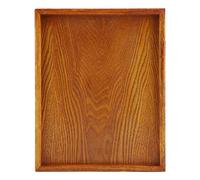 ZCZDHNA Bandeja rectangular de madera para té, plato de mesa para servir, aperitivos, plato de almacenamiento de comida para Hotel y hogar (30 * 24cm)