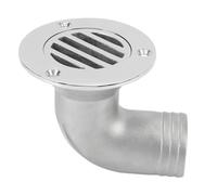 ZCZDHNA Boat Deck Drain 316 Stainless Steel | 90 Degree Elbow Split Design for Easy Maintenance | Fishing Boat/Yacht Floor Drain | Dependable & Mirror Polished (38MM)