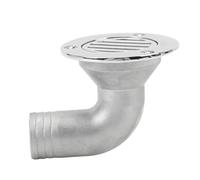 ZCZDHNA Boat Deck Drain 316 Stainless Steel | 90 Degree Elbow Split Design for Easy Maintenance | Fishing Boat/Yacht Floor Drain | Dependable & Mirror Polished (32MM)