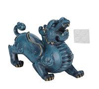 ZCZDHNA Brass Lucky Ornament | Wealth & Prosperity Auspicious Beast Decor | Feng Shui Office/Home/Store Opening Present | 6.7 Inch Desktop Decoration