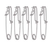 ZCZDHNA Long Line Fishing Clips | 5PCS Stainless Steel Snap Swivels for Saltwater/Freshwater/Surf Fishing | Hard - Wearing Quick Change Connectors (3.5 * 125MM)