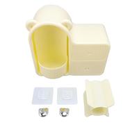 ZCZDHNA Makeup Organizer with Rotating Holder | Wall Mount Cosmetic Storage Box | PP Material with Particle Barrier for Bedroom/Bathroom | Large Capacity Organizer Cream White