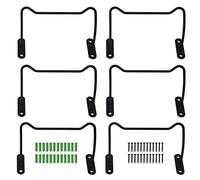 ZCZDHNA Metal Wine Rack 6 Pack | Wall Mounted Wine Bottle Holder | Space Saving Display for Home Bar/Kitchen | Invisible Floating Design, Easy Installation