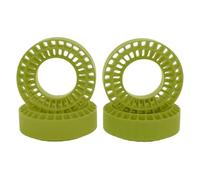 ZCZDHNA RC Tire Inserts 4PCS for 1.0 Inch Tires | Silicone Crawler Wheel Inserts for 1/10 RC Cars | Enhanced Sidewall Support & Traction Enhancer | Strong & Pressure Tolerant (Green)