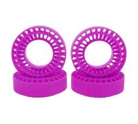 ZCZDHNA RC Tire Inserts 4PCS for 1.0 Inch Tires | Silicone Crawler Wheel Inserts for 1/10 RC Cars | Enhanced Sidewall Support & Traction Enhancer | Strong & Pressure Tolerant (Violet)