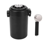 ZCZDHNA Recipiente de café hermético de doble capa, recipiente de café de acero inoxidable 304 con cuchara para café en grano, café molido, té