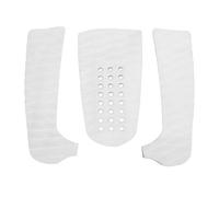 ZCZDHNA Surfboard Traction Pads 3PCS | EVA Secure Grip Deck Pads for Longboard/Shortboard/Paddleboard | Cuttable Design for Custom Fit & Enhanced Stability (White)