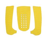 ZCZDHNA Surfboard Traction Pads 3PCS | EVA Secure Grip Deck Pads for Longboard/Shortboard/Paddleboard | Cuttable Design for Custom Fit & Enhanced Stability (Yellow)